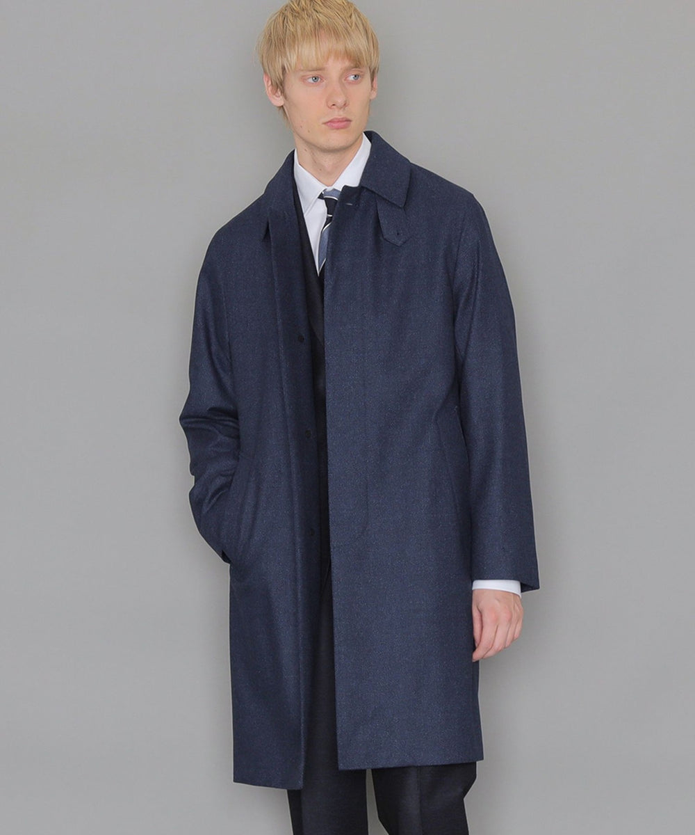 DUNFORD】【Loro Piana Fabric】ウールツイルステンカラーコート