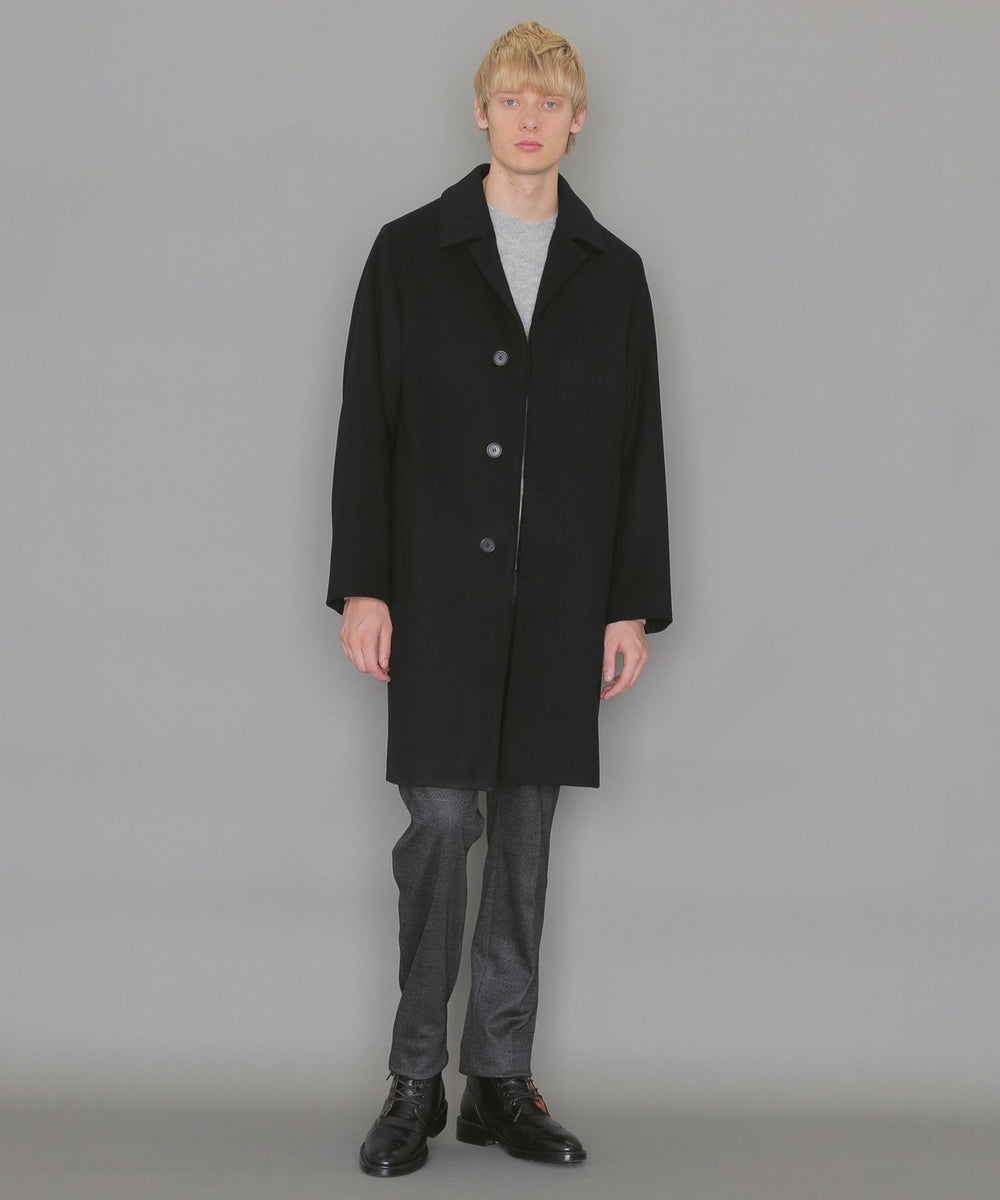 DUNFORD】ウールナイロンビーバーステンカラーコート(コート