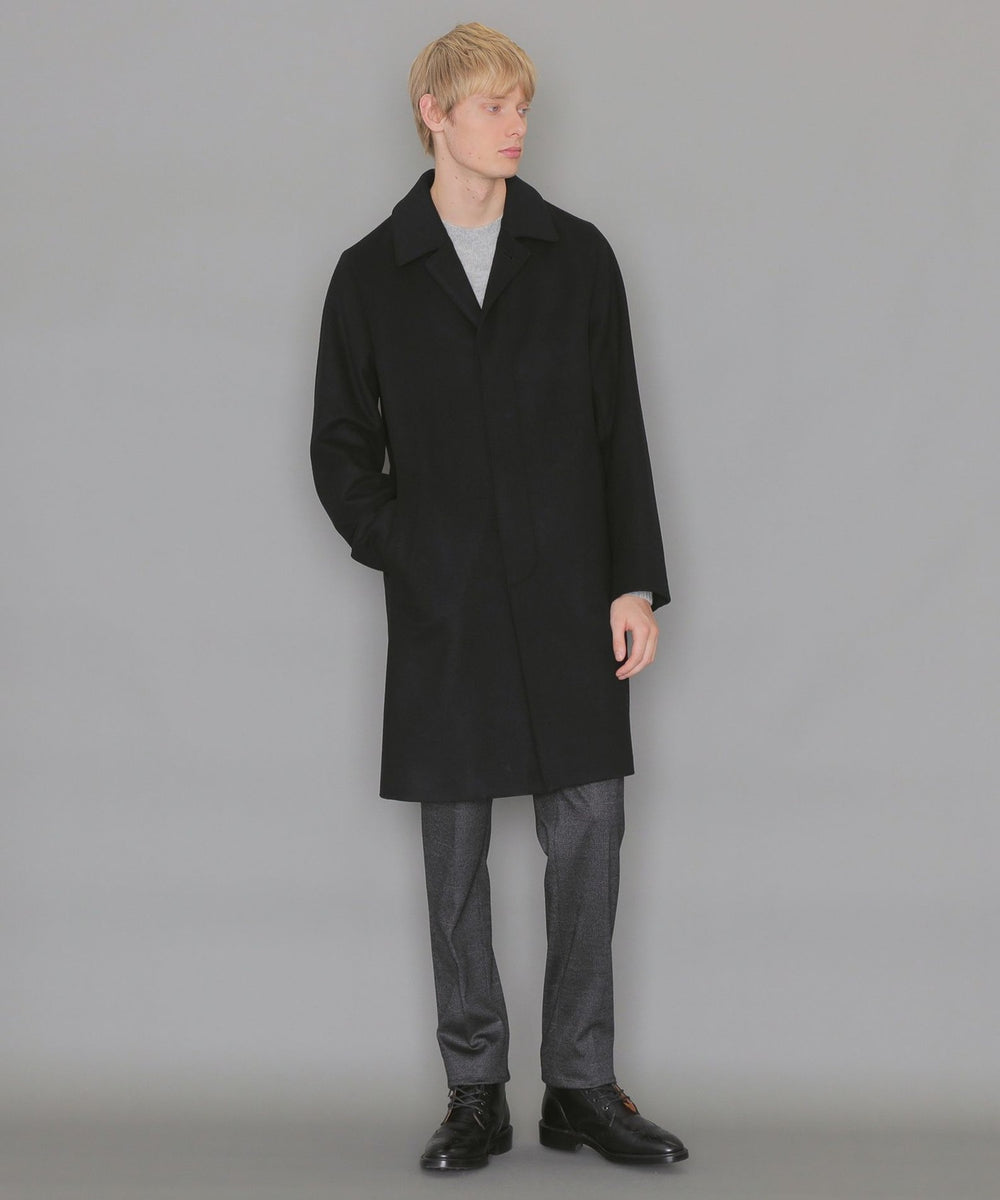 DUNFORD】ウールナイロンビーバーステンカラーコート(コート