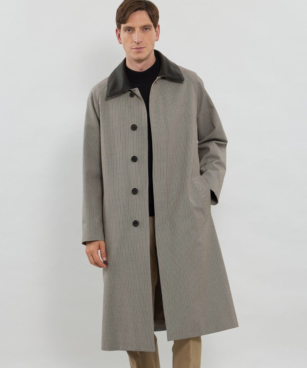 HADSTON】【DORMEUIL】ウールコットンラグランスリーブベルテッド