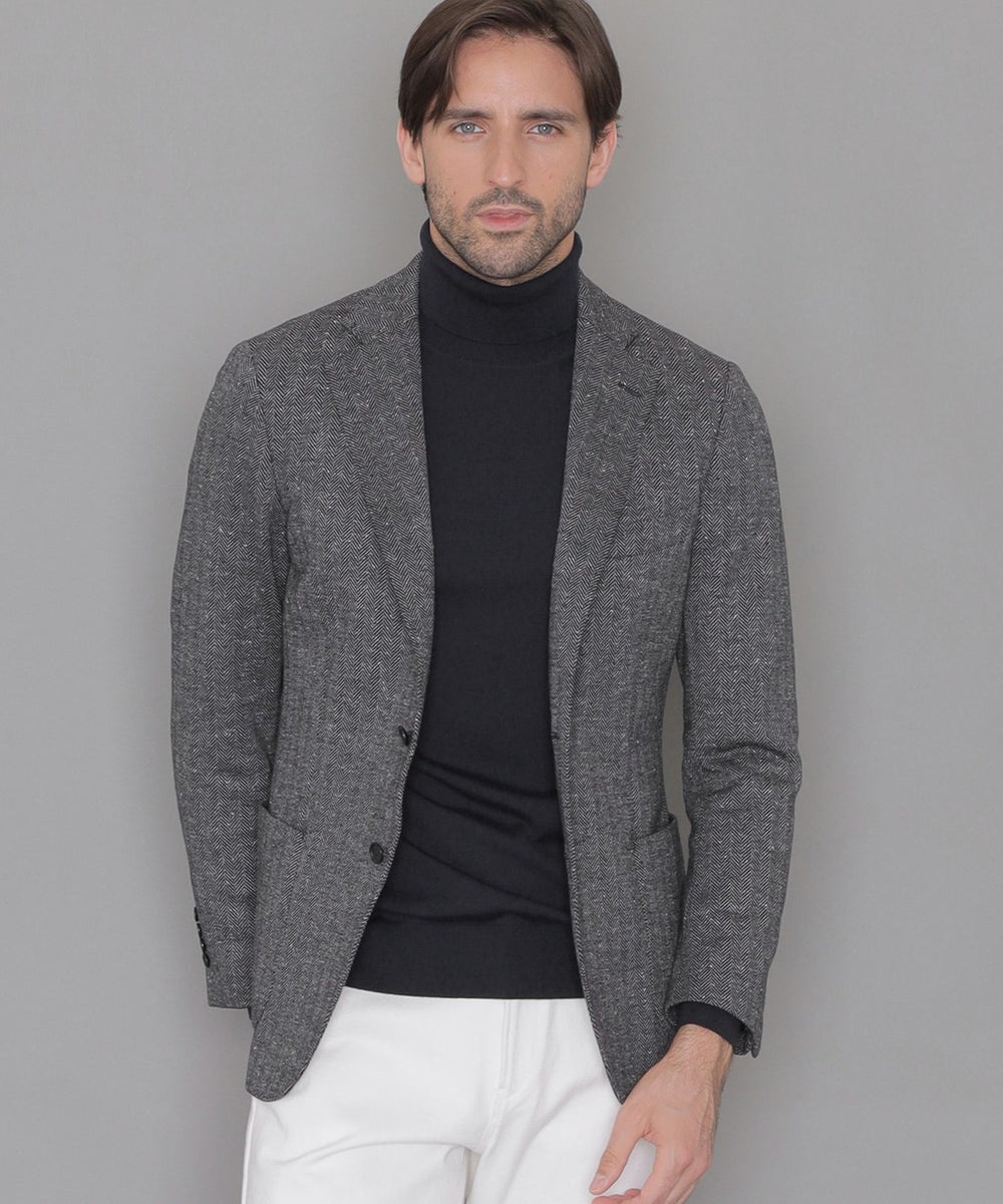 WEB・一部店舗限定】【FLEX JERSEY】ヘリンボーンジャケット