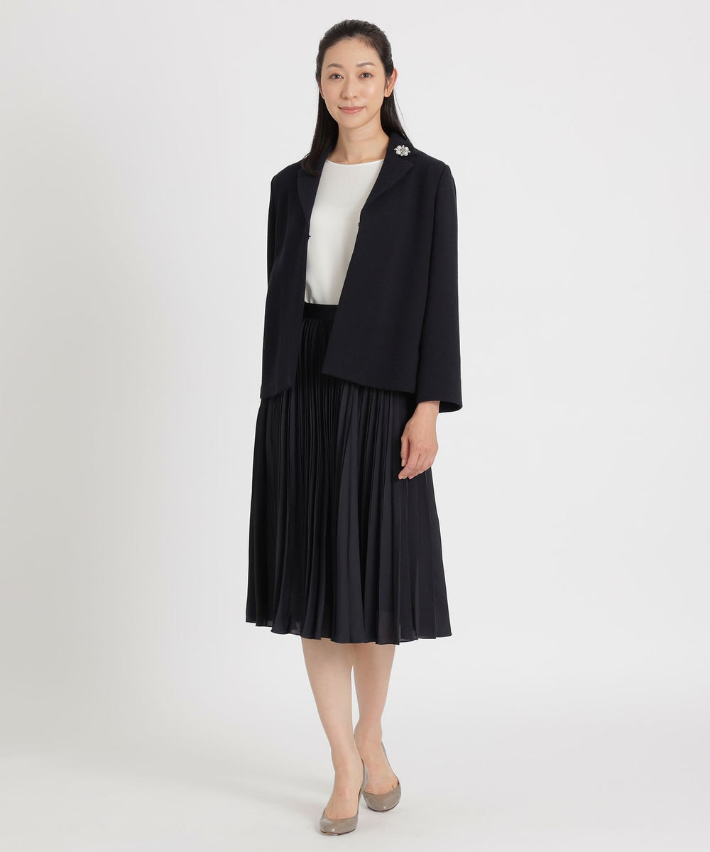 バックサテンアムンゼン プリーツスカート【ウォッシャブル】(スカート