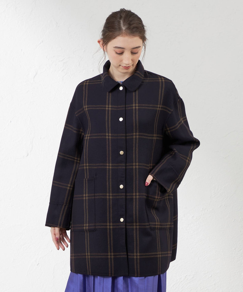 WEB限定】【リバーシブル】ウールリバーステンカラーコート(コート