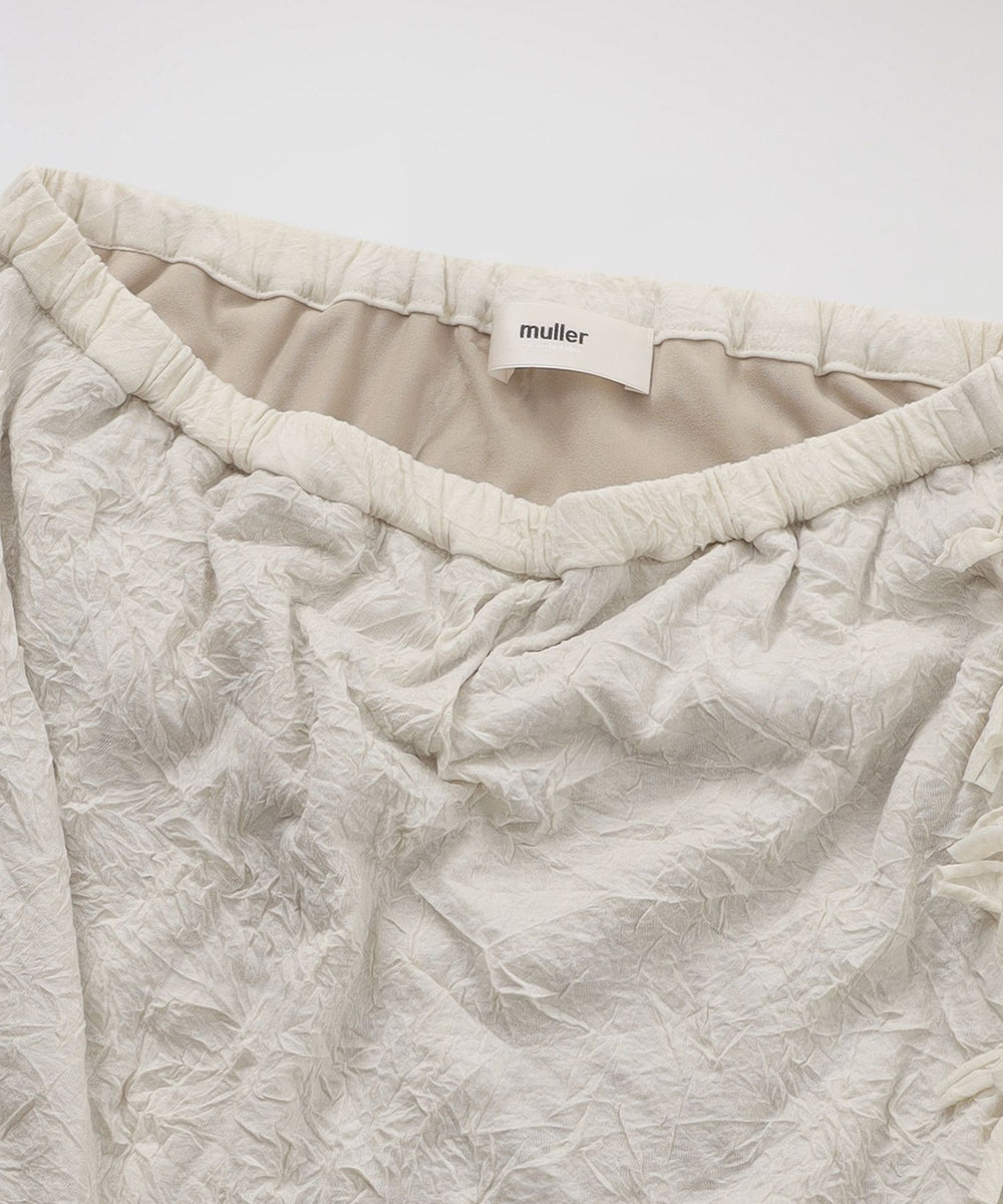 muller of yoshiokubo/ミュラーオブヨシオクボ】スカート WRINKLE SIDE