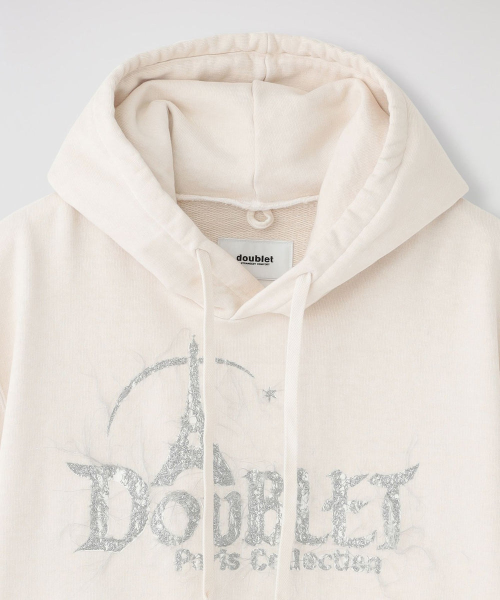 doublet】MEN フーディ－ “DOUBLET“EMBROIDERY HOODIE 023AW43CS287