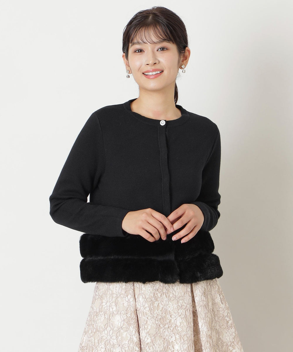 L】フェイクファーコンビ ボレロ(トップス)｜TO BE CHIC(トゥー ビー