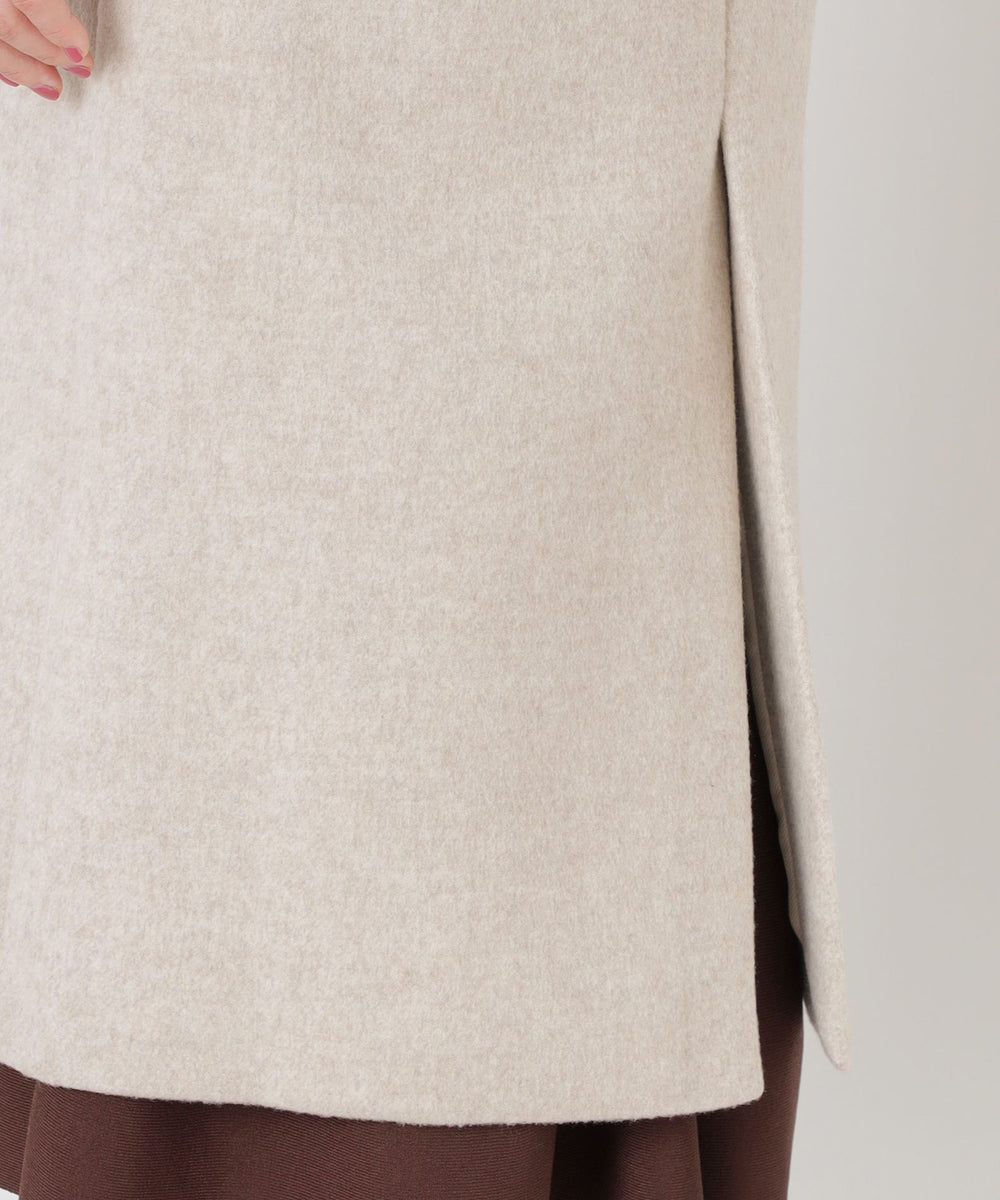 WEB限定】ノーカラーダブルウールコート(コート)｜TO BE CHIC(トゥー