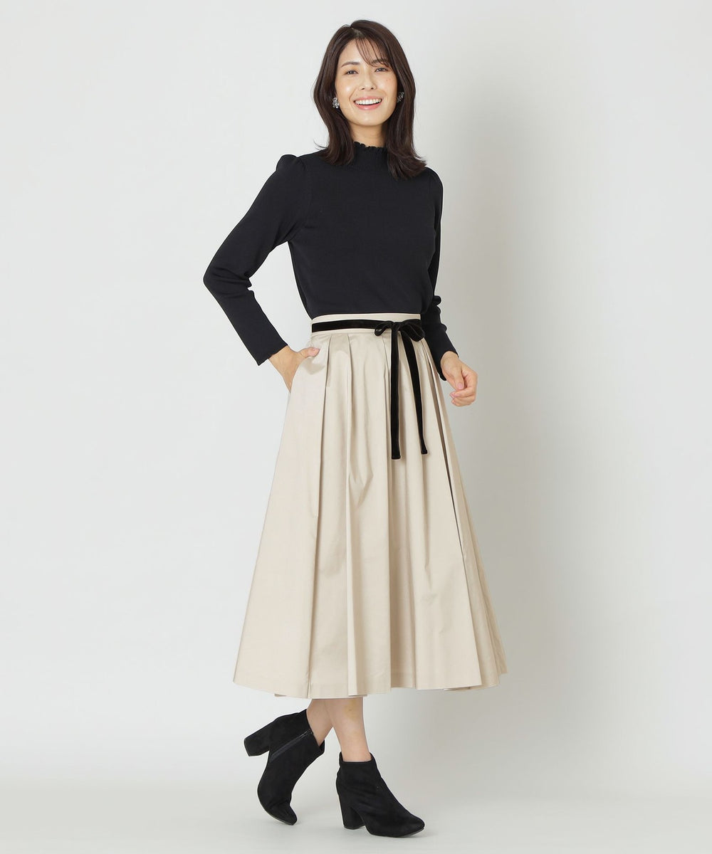 大人百花 掲載】マイクロタフタ タックスカート(スカート)｜TO BE CHIC