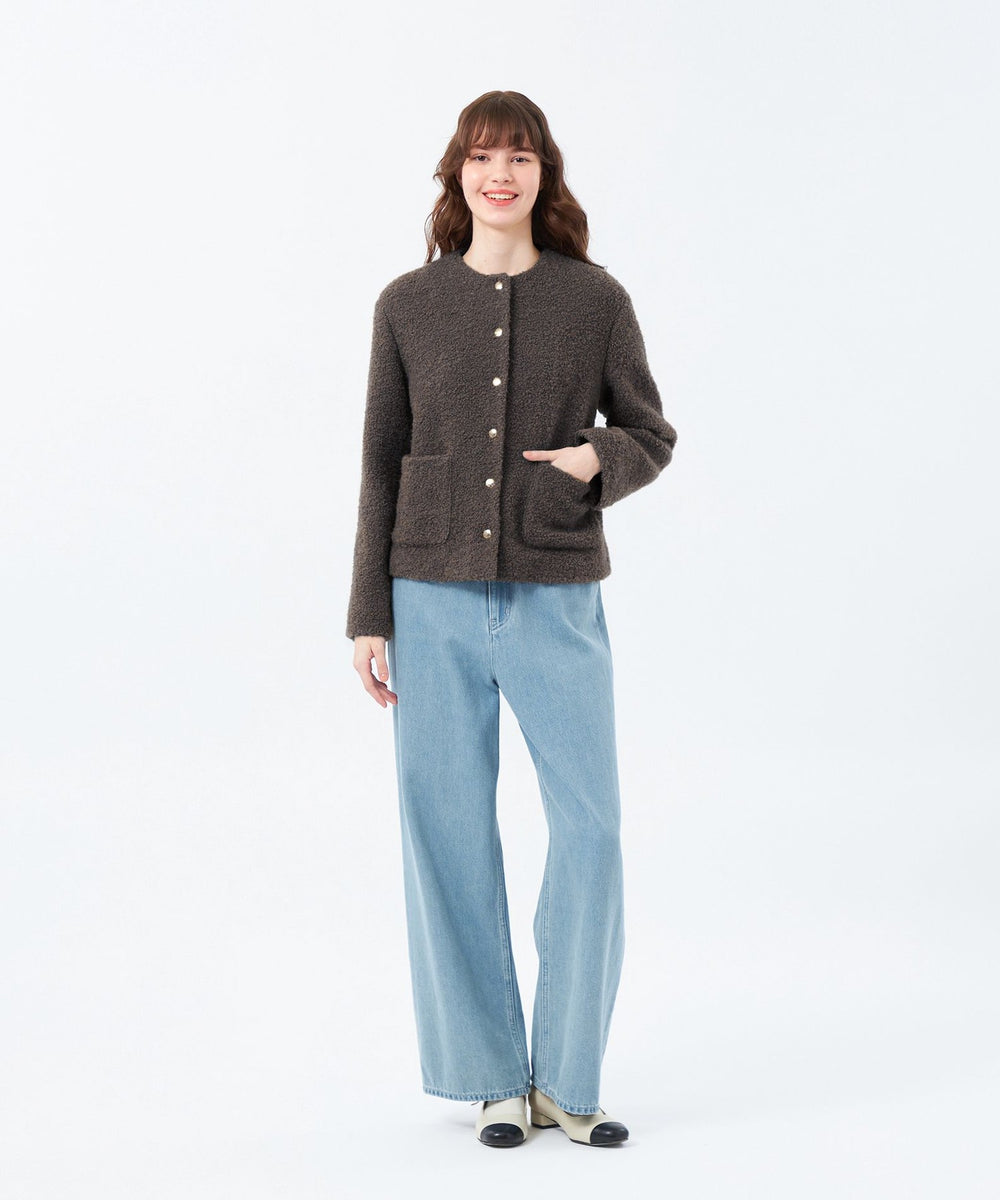 HESSLE（ヘスル）】ノーカラーショートコート(コート)｜MACKINTOSH