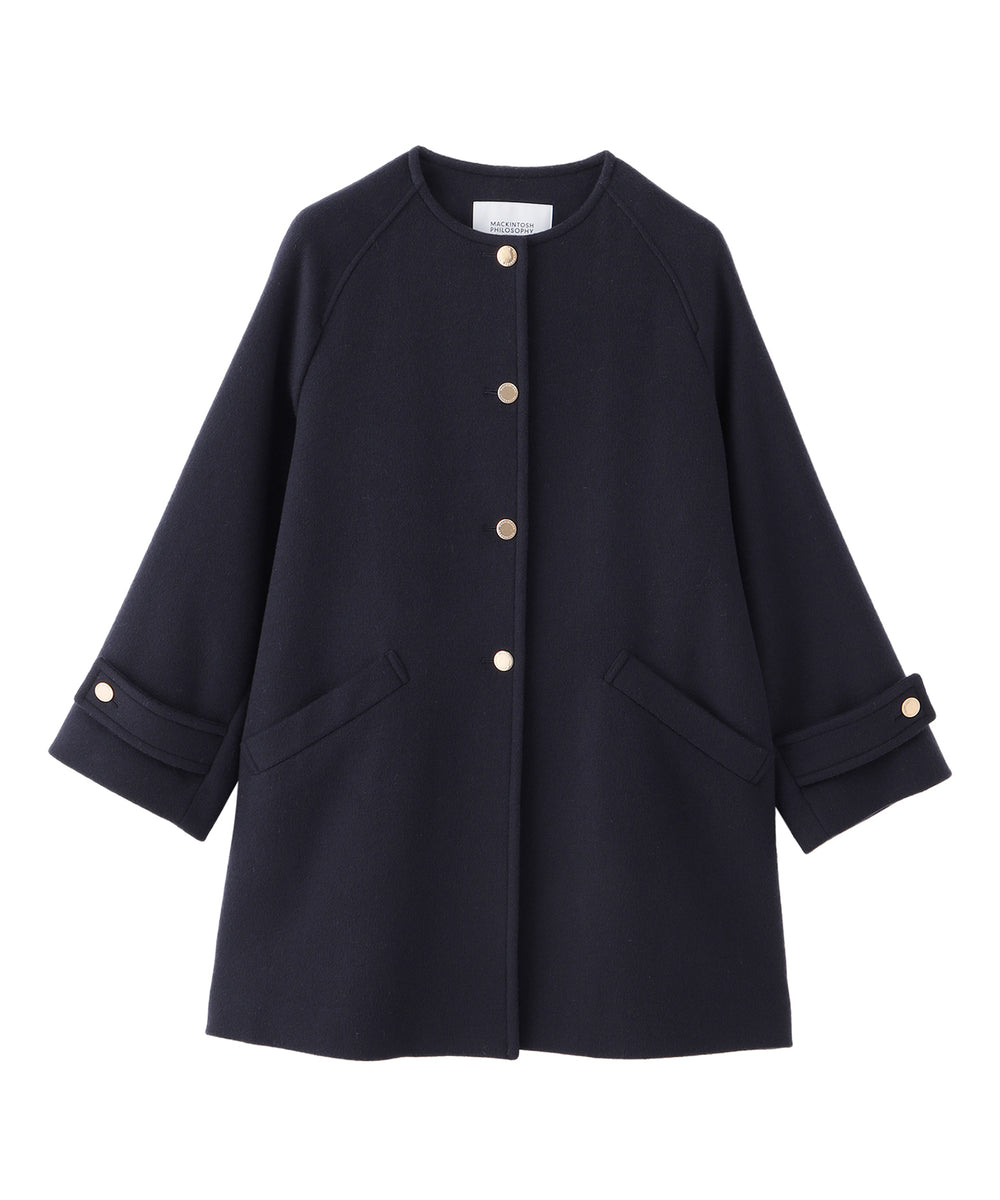 WELBURY NO COLLAR（ウェルベリーノーカラー）】ウールメルトン製