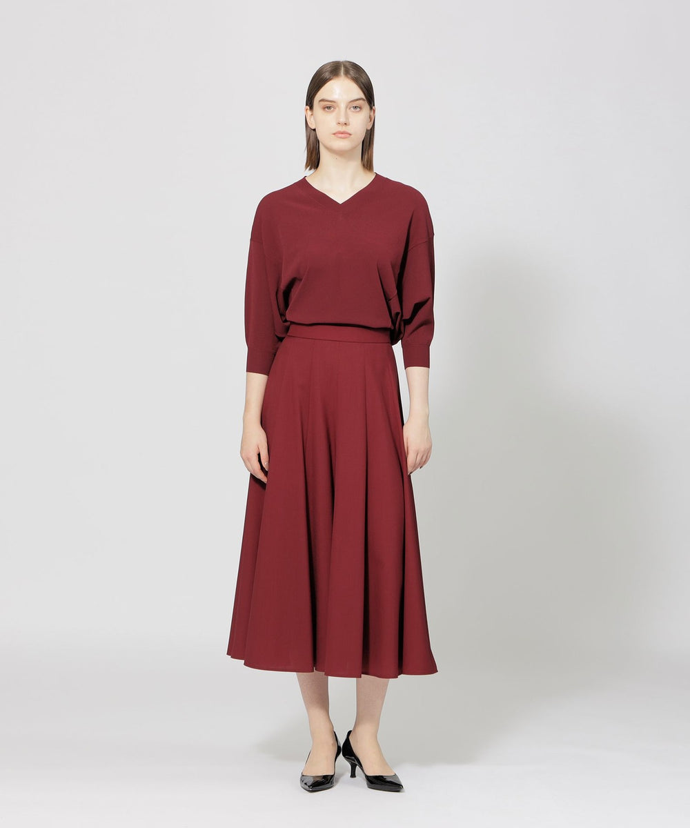 希少】 MARK&LONA ストレッチスカート ロゴ 総柄 スカル 赤 M 希少