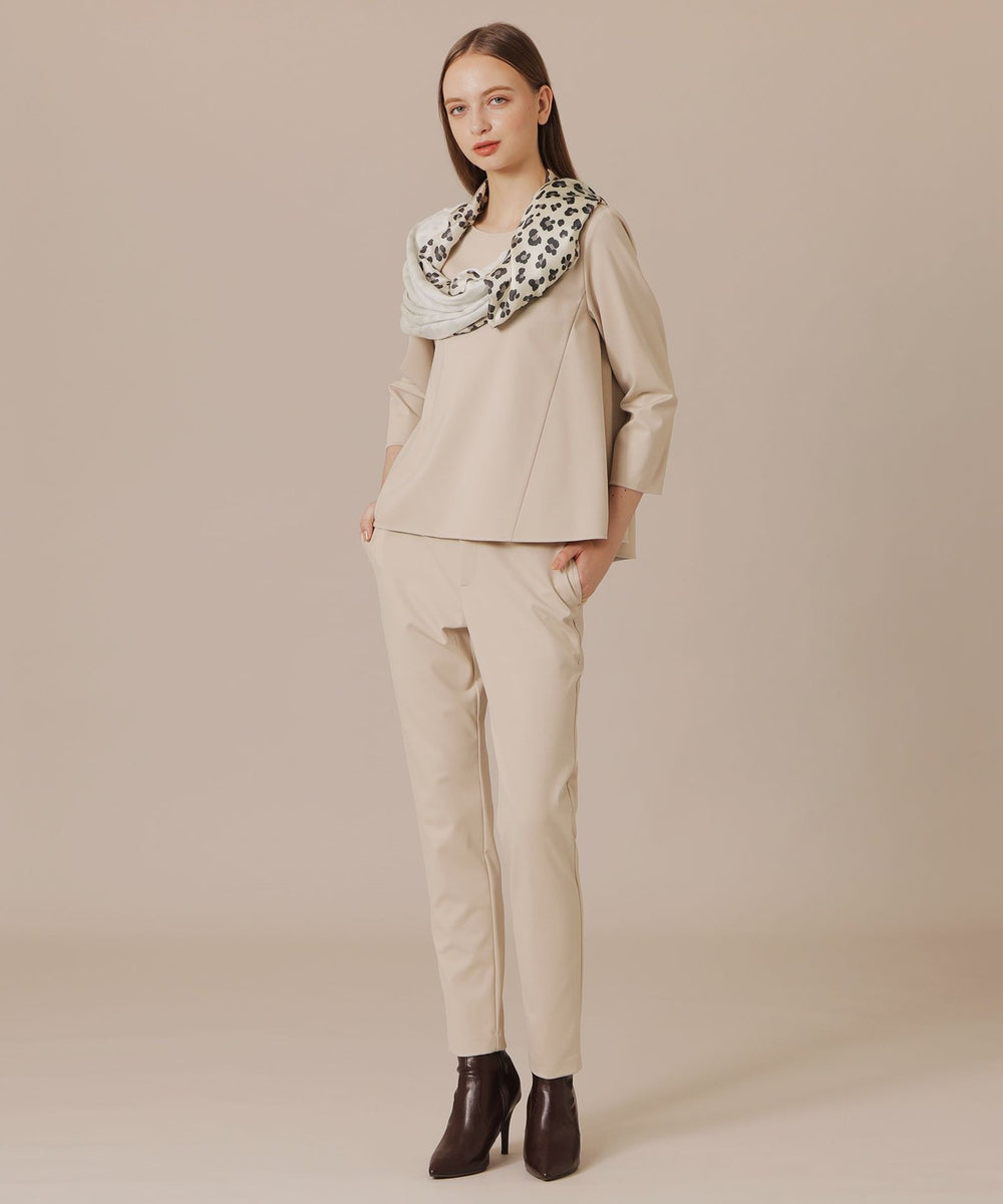 婦人画報掲載】レオパードニットコンビスヌードスカーフ(マフラー