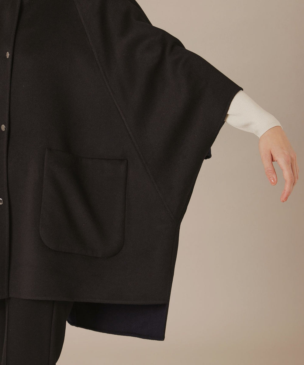 婦人画報11月号掲載】カシミヤブレンドウールポンチョ(コート