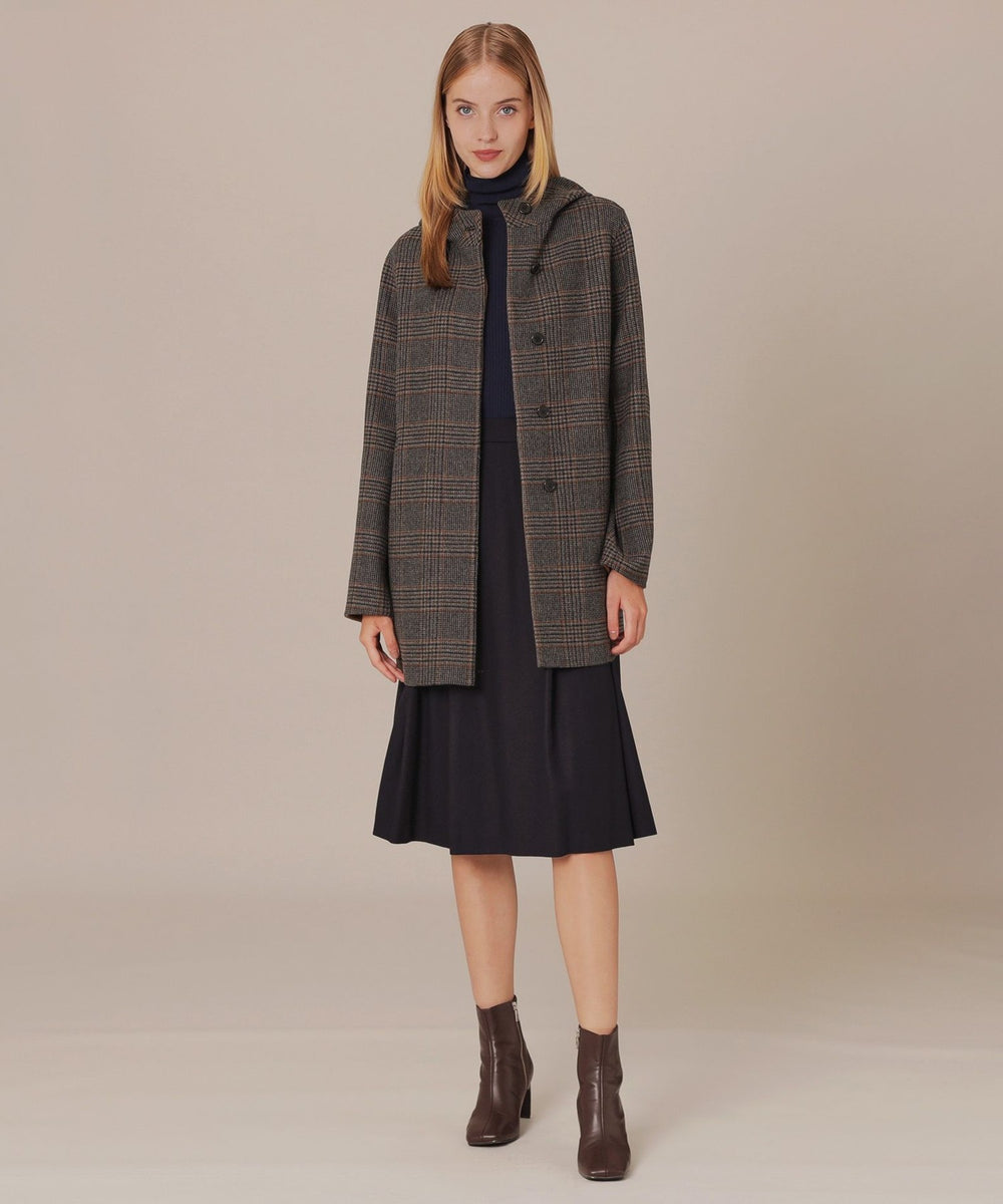 リバーチェックフーデットウールコート(コート)｜MACKINTOSH LONDON