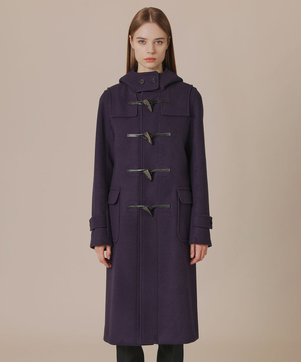 L】【LERWICK/ラーウィック】ウールパイルメルトンダッフルコート