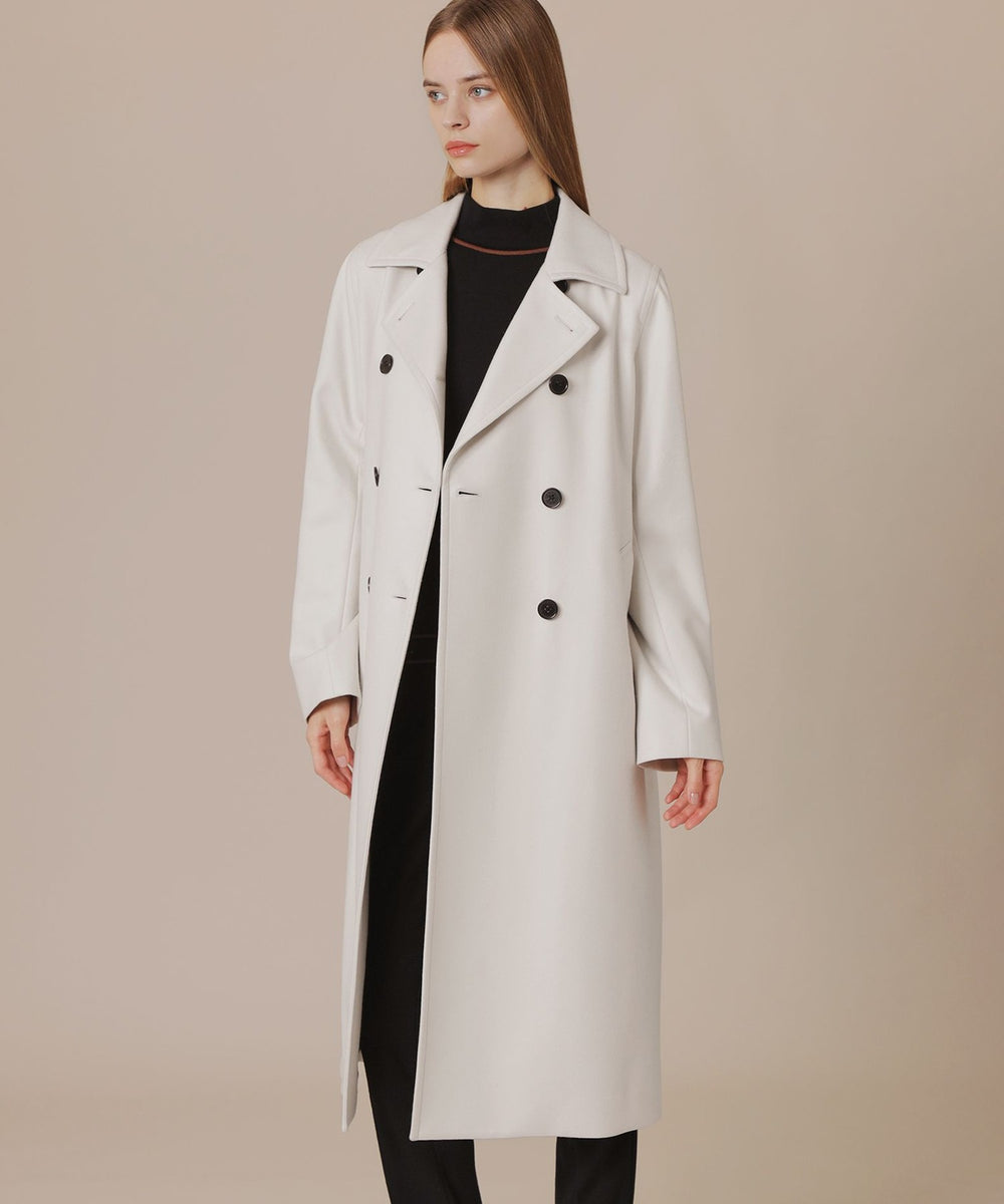 L】【KEIGHLEY/キースリー】二重織メルトンウールコート(コート