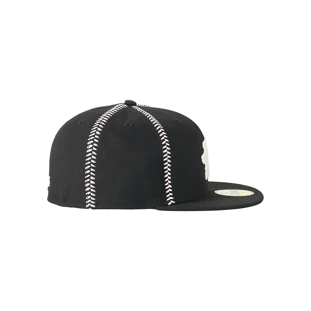 NEW ERA×LIONS 59FIFTY BALL STITCH BLACK(7 1/4): キャップ | 埼玉