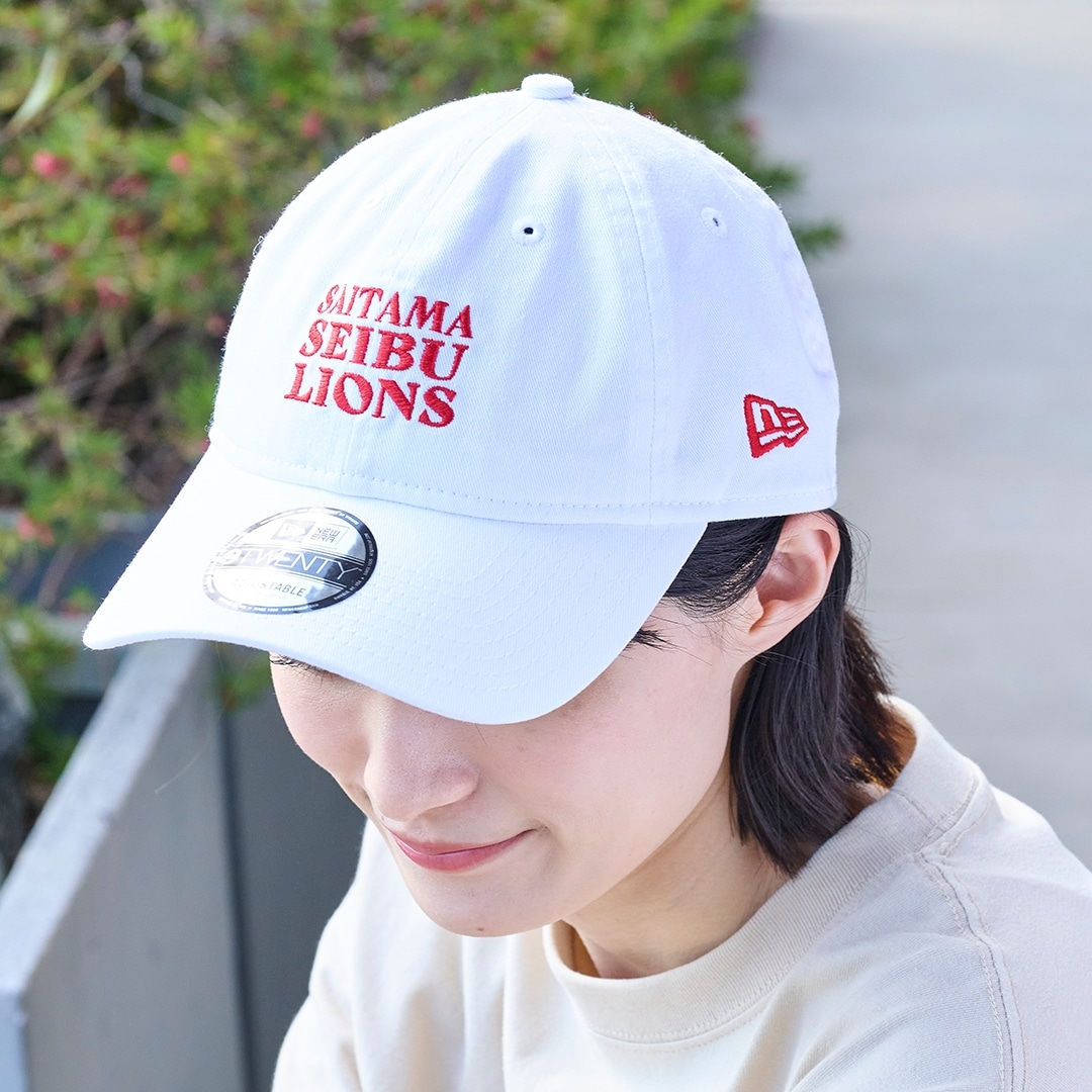 NEW ERA×LIONS 9TWENTY SSL WHITE RED: キャップ | 埼玉西武ライオンズ