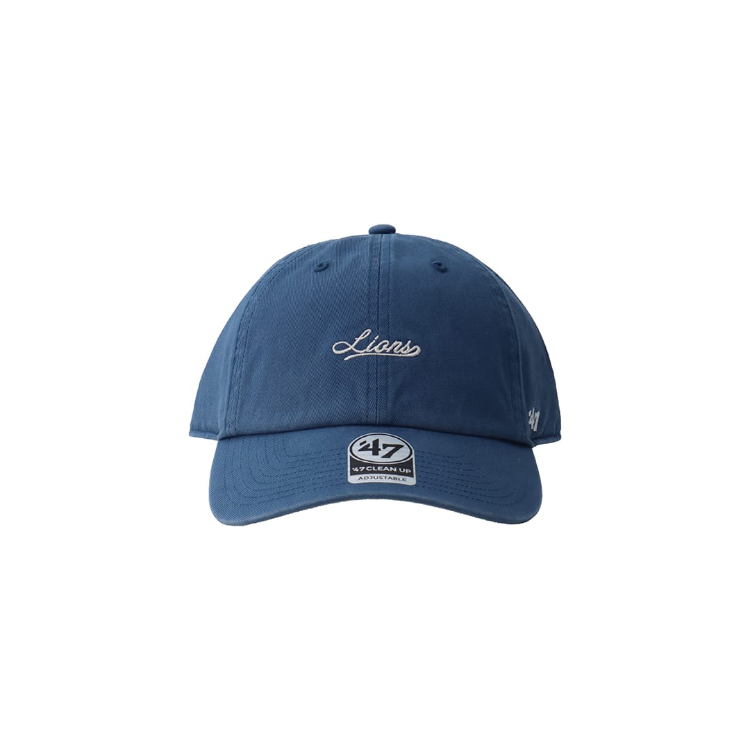 47 × LIONS CLEAN UP Timber Blue Script White: キャップ | 埼玉西武