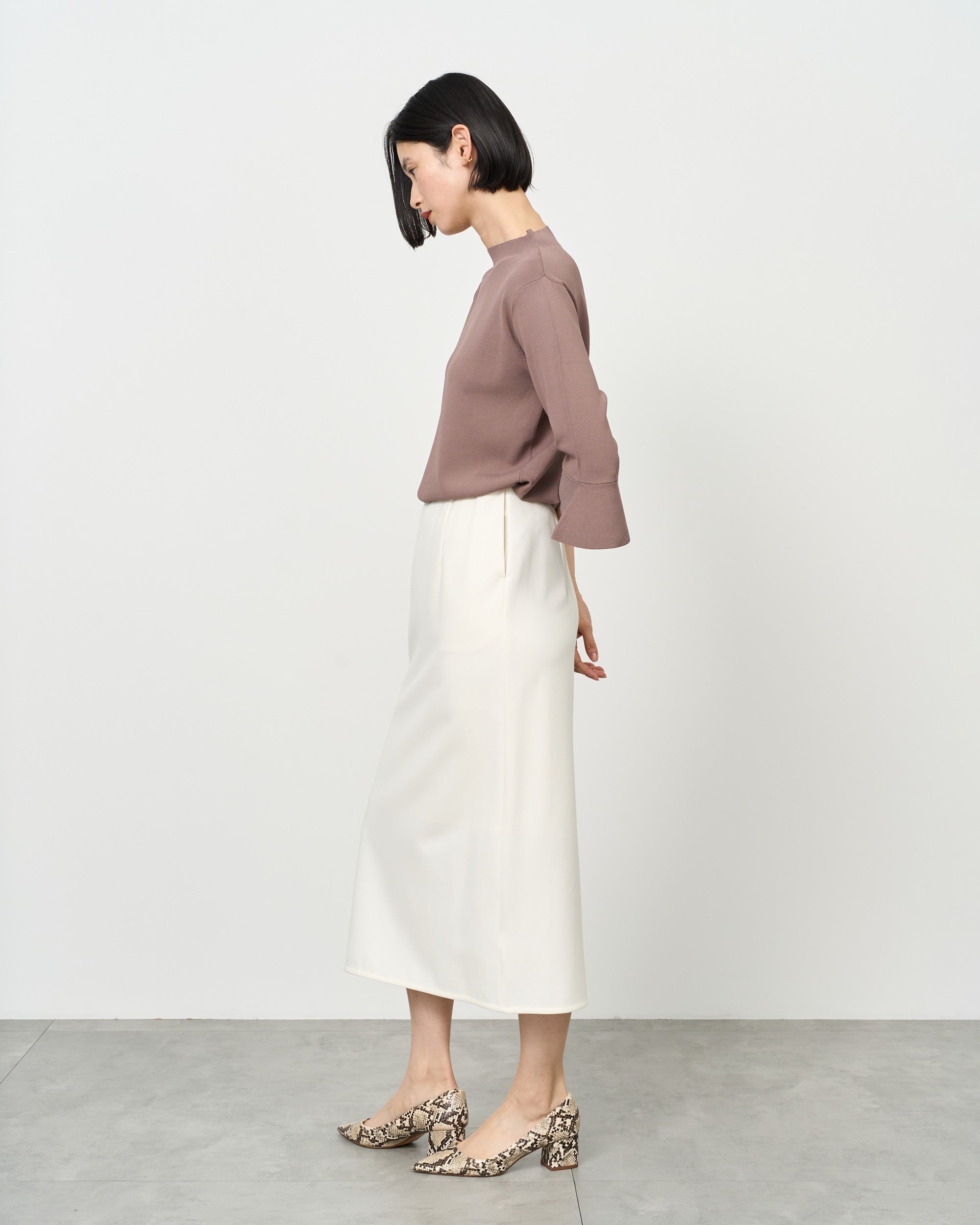 ダブルジャージーペンシルスカート - SOÉJU online store｜上質な大人