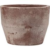 グリーンポット/スクーロ ラウンド アンティークレッド 32cm/EB