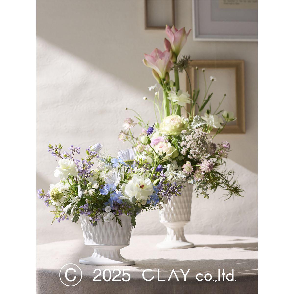 クレイ/Cecilia_12L7.5W11H WHITE/326-341-100 - 花材通販はなどんや