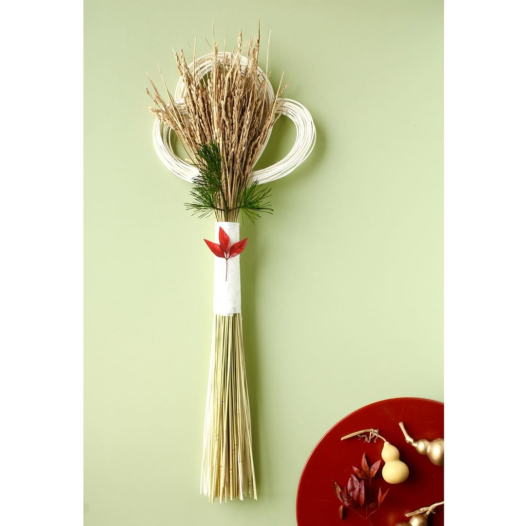 即日☆大地農園/ラタン飾り・みつ輪 白/72380-010 - 花材通販はなどん