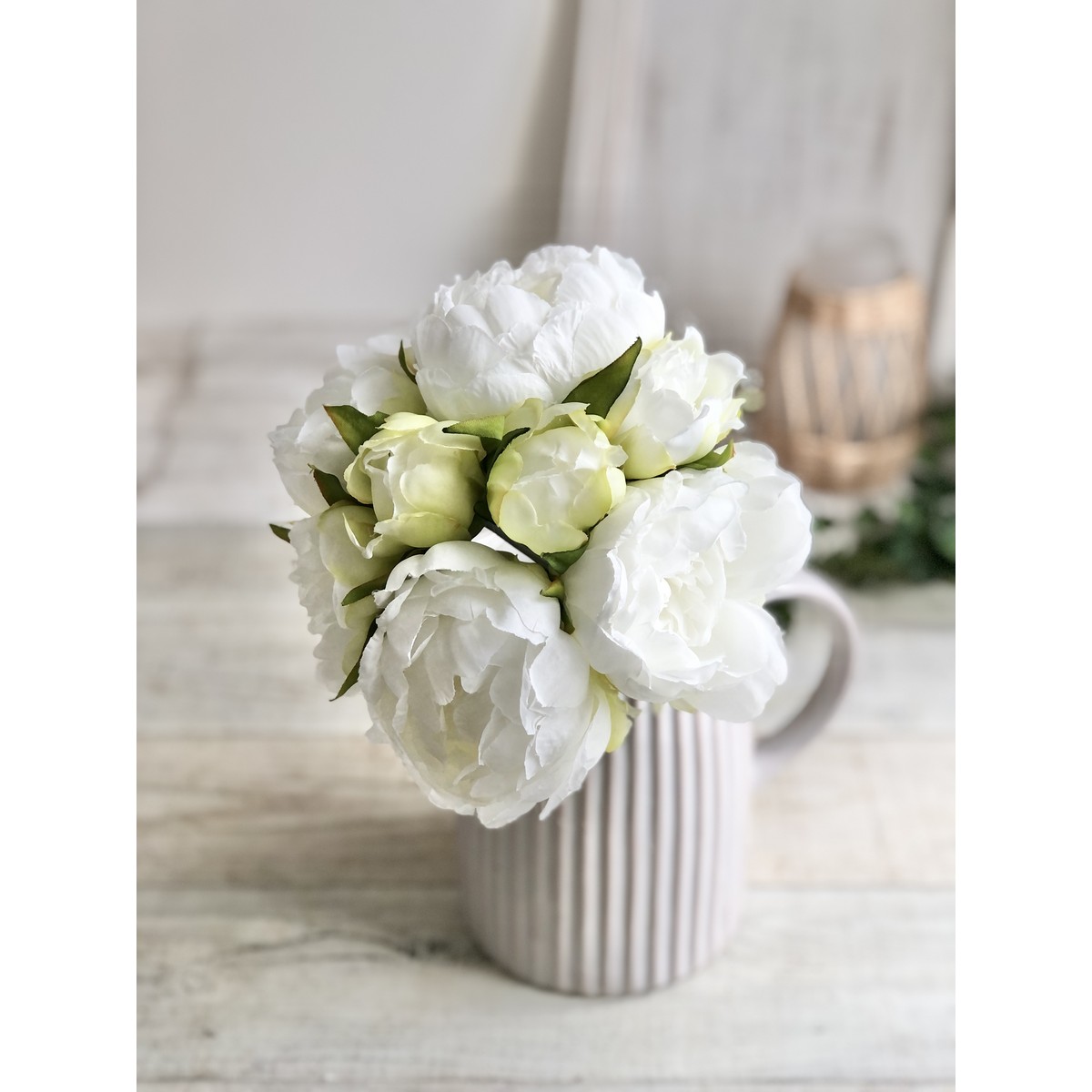 造花】YDM/ピオニーブーケ W/FB -2563-W - 花材通販はなどんやアソシエ