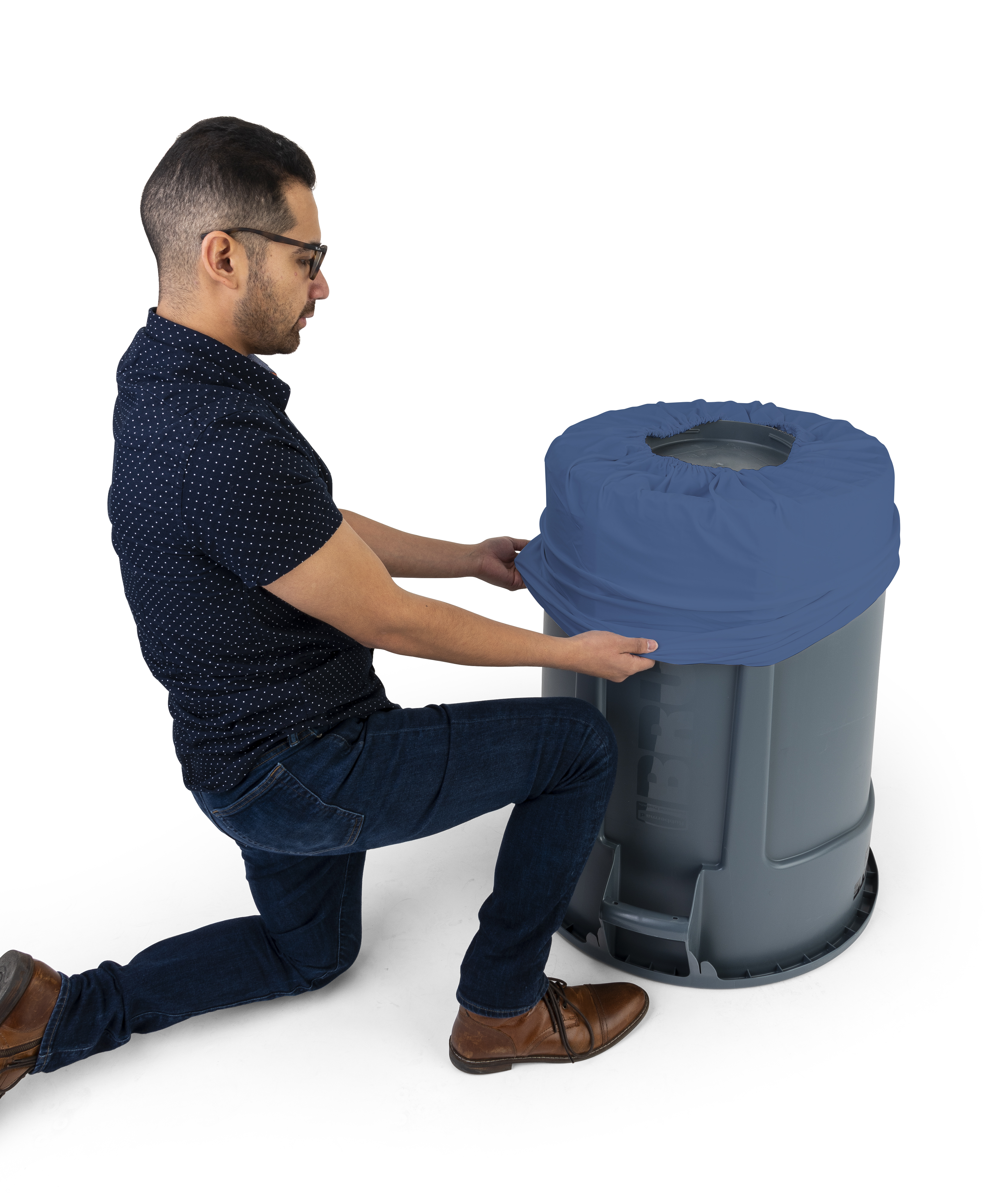 Spandex Trash Can Covers | Stretch Material | Displays2Go