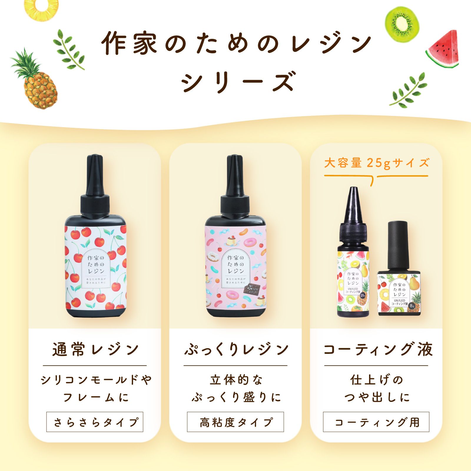 作家のためのレジン 「 UV/LEDコーティング液 25g 」1本 | クロッチャ