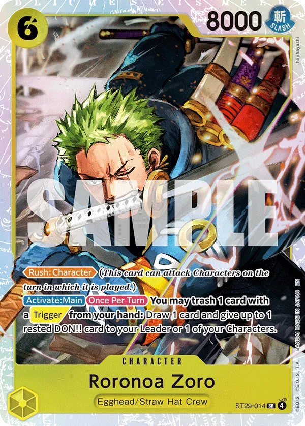 ST29-014 Roronoa Zoro One Piece Card Game Card | One Piece Card Game