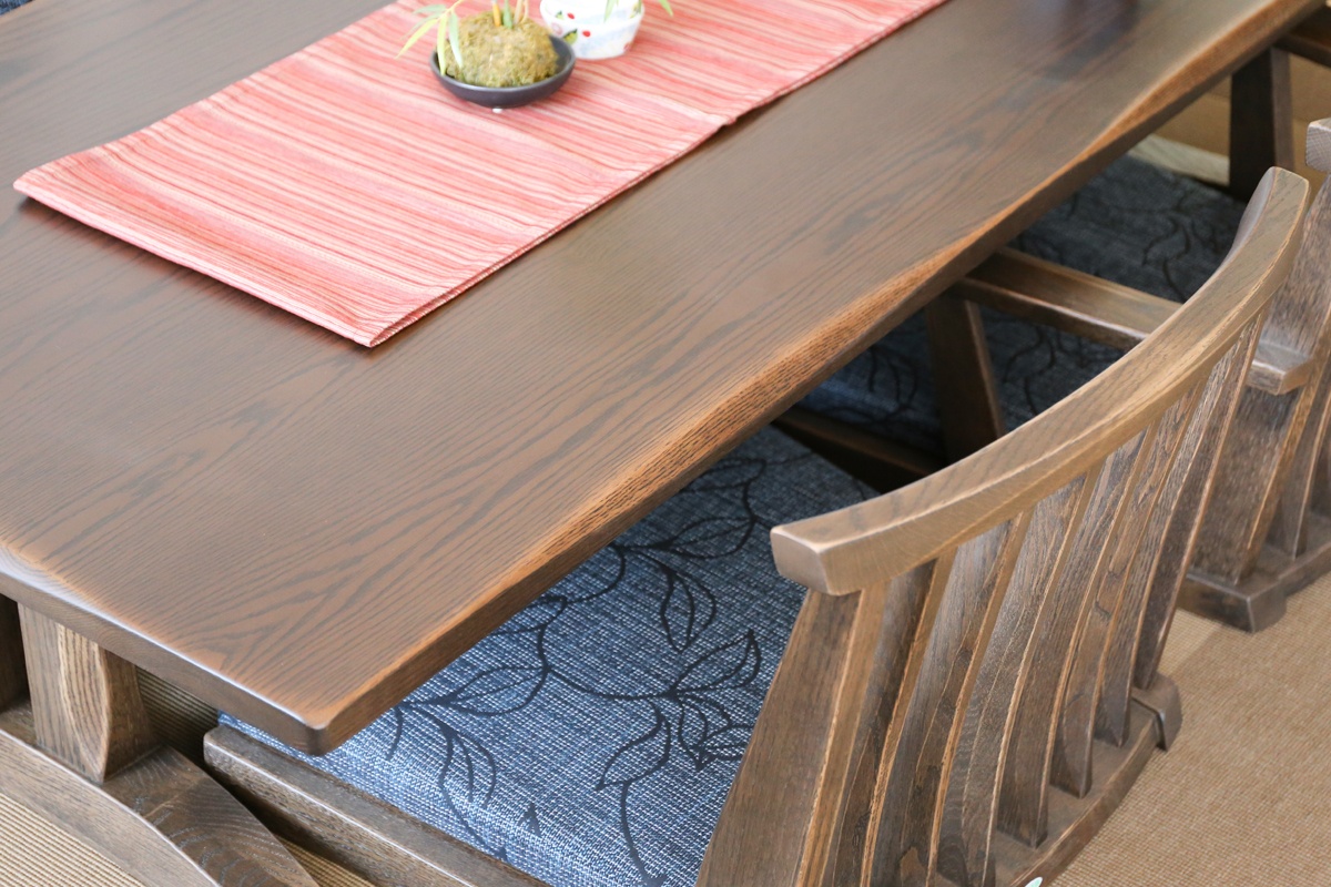 ibata直営 木楽 座卓/帆立脚｜TABLE｜飛騨の家具/国産家具/無垢材の