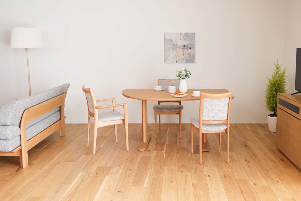 NEO TABLE 変形ロケット形 2本脚 | 【公式】飛騨の家具『株式会社