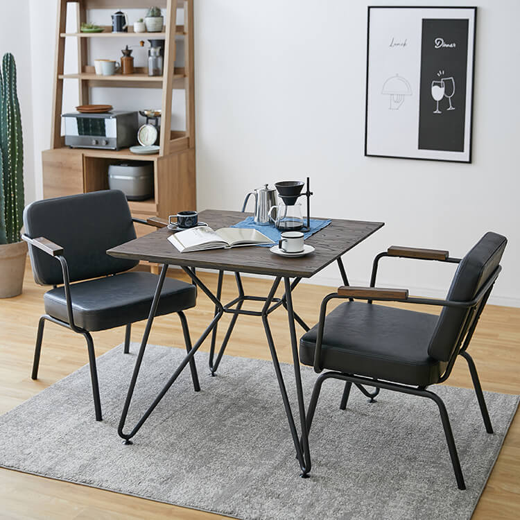 2人掛けダイニングテーブルセット [3点] ヴィンテージ調 | 【公式