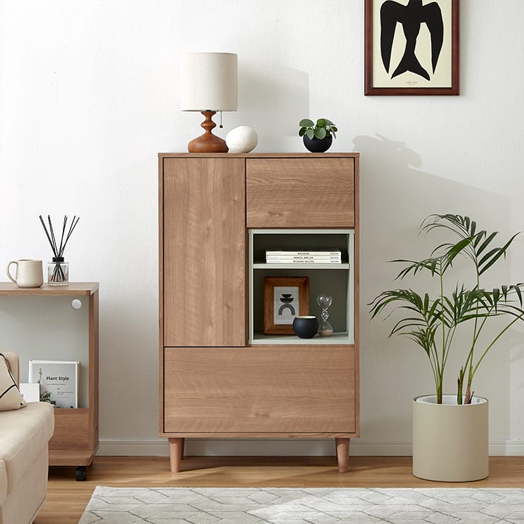 リビングボード キャビネット 木目調 [幅70.3] | 【公式】LOWYA(ロウヤ