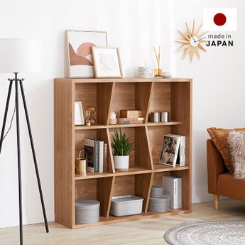 本棚 ブックシェルフ 木目調 日本製 [120×120] | 【公式】LOWYA(ロウヤ