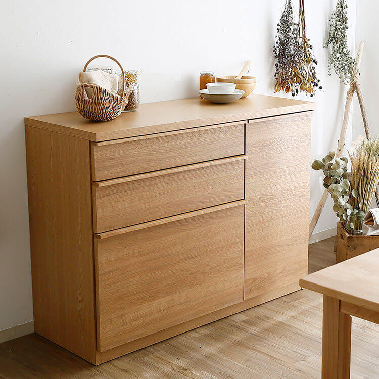 完成品】食器棚(ナチュラル)可動棚のオープンタイプ・坂戸タイプが