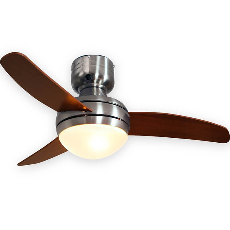 LEDシーリングファンライト（4灯：ブラウン/ホワイト×ナチュラル）4枚