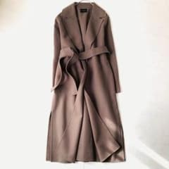 ヴェルメイユパーイエナ リバーコート ベルト マキシ丈 オーバーサイズ