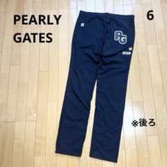 パーリーゲイツ ニコちゃん スマイル ボタン PGロゴ ネイビー 薄手