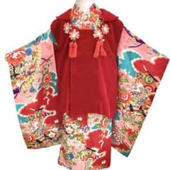 アンティーク3歳 女の子 子供着物 七五三 アンティーク着物 NO220