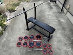 引取り限定」8500円 ファイティングロード ダンベルベンチセット