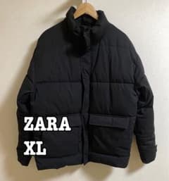 ZARA ザラ ダウンジャケット ブラック アウター 防寒 XL - メルカリ