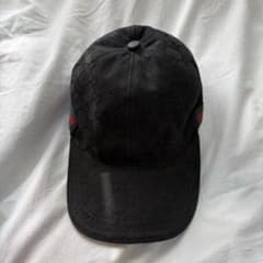 GUCCI ブラック GGパターン キャップ - メルカリ