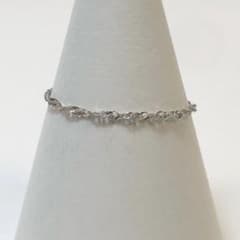 プラチナ スクリューチェーンリング pt850 レディース 指輪 華奢 極細