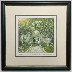 絵画・額縁・銅版画・上砂理佳・Prelude・エッチング・メルヘン・美術