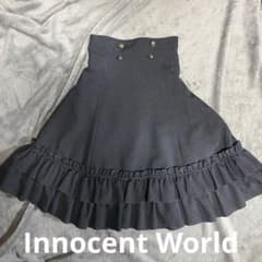 InnocentWorld ハイウエストスカート グレー - メルカリ