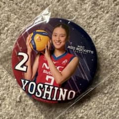 NECレッドロケッツ川崎 女子バレー 佐藤淑乃 新品未開封 缶バッジ