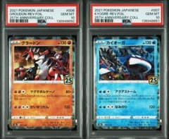グラードン25th ミラー & カイオーガ25th ミラー PSA10 (連番) - メルカリ