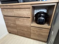 メルシー様】LOWYA 食器棚 幅120cm ステンレスカウンターキッチン収納